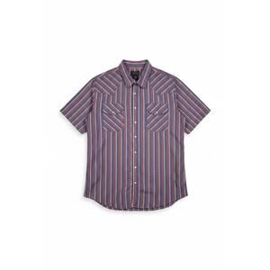 HIGH NOON Men's Short Sleeve Pearl Snap Shirt - Size XL